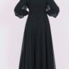 Turkish Wedding Dresses UK – Star Stone Chiffon Gown - Image 3