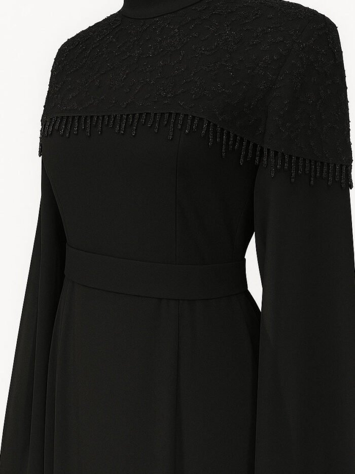 Alternative view of Stunning Turkish Evening Dresses – Cape Style with Lace Detail