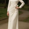 🔥 Stunning Satin Dress with Front Tie – turkish evening dresses istanbul - Image 5