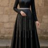 Stone Neck Satin Dress – Turkish Evening Dresses UK 19 Turkish Evening Dresses UK