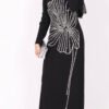 Leaf Pattern Pencil Dress – Turkish Evening Dresses Online Shopping 11 Leaf Pattern Pencil Dress – Turkish Evening Dresses Online Shopping - Image 3