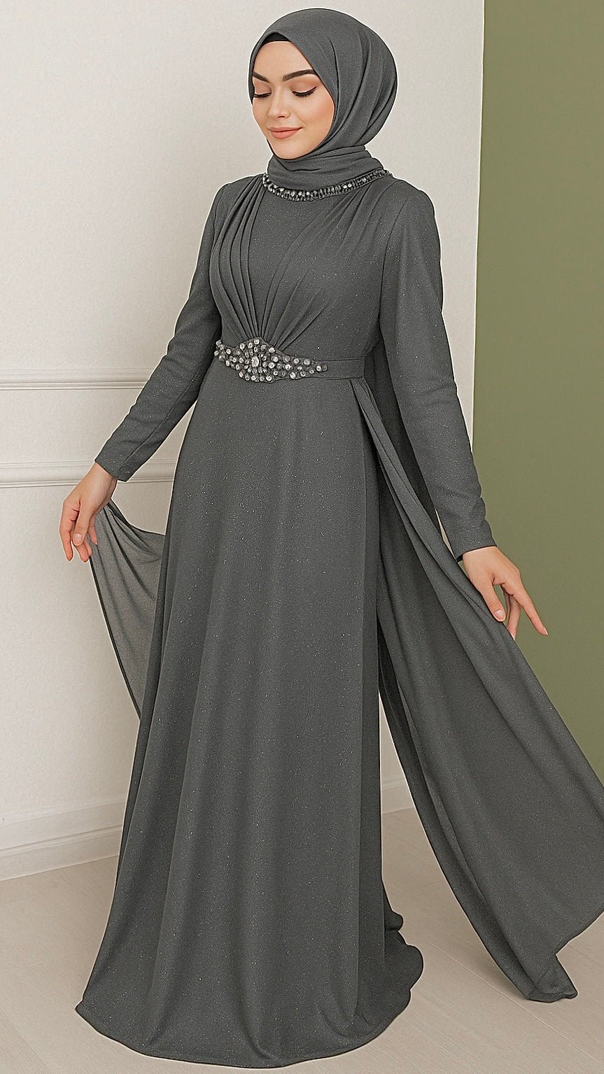 Radiant Chiffon Fruko Dress – Turkish Party Wear Dresses 1 Turkish Party Wear Dresses