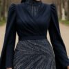 Embroidered Evening Dress