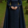 Stunning Dressed as a Bride Islamic Dream Gown. Cape Sleeve Design 11 Dressed as a Bride Islamic Dream Gown