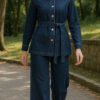 Stunning Trouser Suit Ladies – Full Length Snap-Front Trouser Set