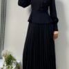 Special Design Fishnet Model Skirted Suit - Image 4