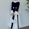 Stunning Double-Tone Crepe Abaya - Image 8