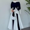 Stunning Double-Tone Crepe Abaya - Image 2