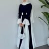Stunning Double-Tone Crepe Abaya - Image 7