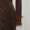 Sleeves Double Tailed Evening Dress - Image 3