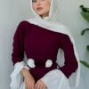 Stunning Double-Tone Crepe Abaya - Image 6