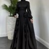 Turkish Nikah Dress – Elegant Janjan Fabric - Image 5