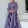 Turkish Nikah Dress – Elegant Janjan Fabric - Image 3