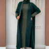 Luxury Abaya Dress for Ladies|Two-Piece Knitwear Set|22223 - Image 7