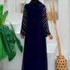 Abaya Dress UK|Chiffon Evening Dress with Tie-Back Neck Detail|3915 - Image 2