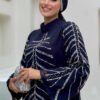 Abaya Dress UK|Chiffon Evening Dress with Tie-Back Neck Detail|3915 - Image 4