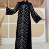Abaya Dress UK|Chiffon Evening Dress with Tie-Back Neck Detail|3915 - Image 6