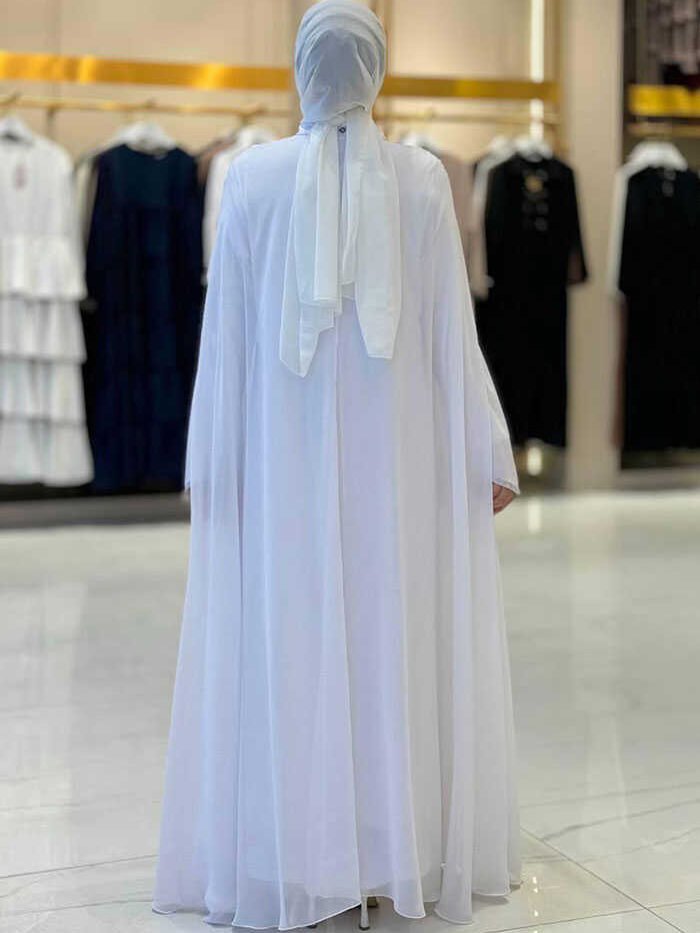 Alternative view of Dress Abaya Suit 3921 Ecru