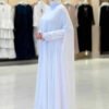 Dress Abaya Suit 3921 Ecru - Image 3