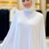 Dress Abaya Suit 3921 Ecru - Image 4