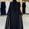Dress Abaya Suit 3921 Black - Image 2