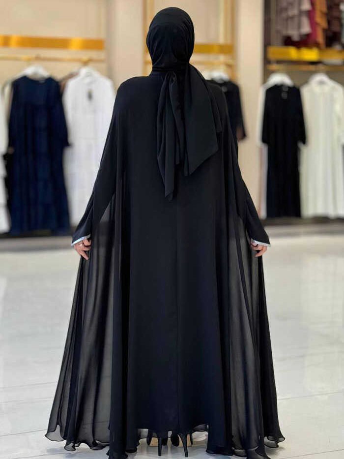 Alternative view of Dress Abaya Suit 3921 Black