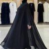 Dress Abaya Suit 3921 Black - Image 3
