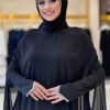 Dress Abaya Suit 3921 Black - Image 4