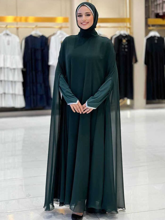 Dress Abaya Suit 3921 Emerald