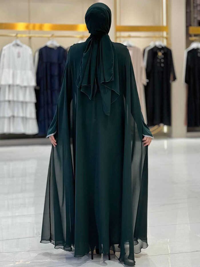 Alternative view of Dress Abaya Suit 3921 Emerald