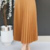 Pleated Skirt Light Brown - Image 5