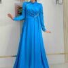 Bridal Dresses Istanbul|Satin Evening Dress|7016 - Image 6