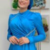 Istanbul Wedding|Satin Evening Dress|7016 - Image 4