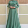 Bridal Dresses Istanbul|Satin Evening Dress|7016 - Image 7