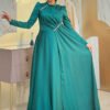 Bridal Dresses Istanbul|Satin Evening Dress|7016 - Image 9