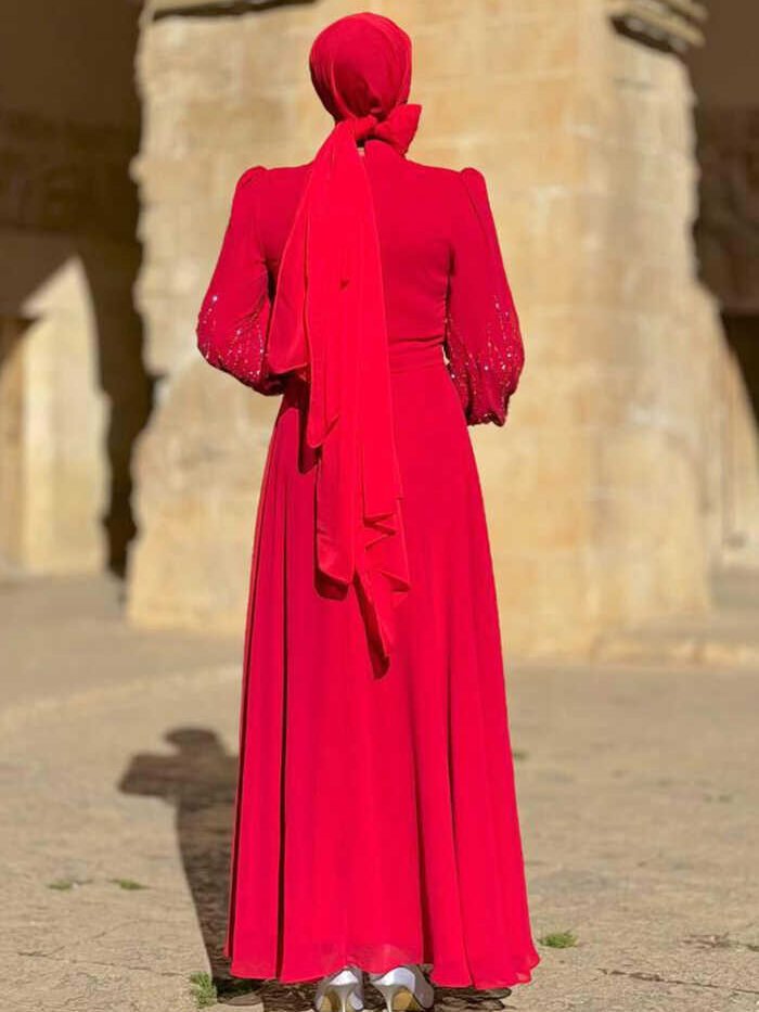 Alternative view of turkish wedding attire| Evening Dress7022