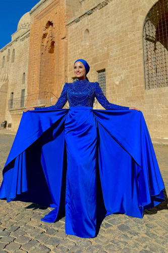 7024 Evening Dress Saxe