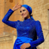 7024 Evening Dress Saxe - Image 2