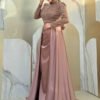 7024 Evening Dress Mink - Image 2