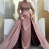7024 Evening Dress Mink - Image 3