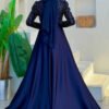 Islamic Wedding Dress|Satin Evening Gown|7025 - Image 2