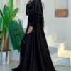 Elegant Voile Dress with Stone Embroidery|7025 - Image 3