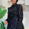 Elegant Voile Dress with Stone Embroidery|7025 - Image 4