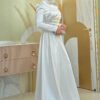 Turkish Dress for Wedding –Saten Abiye 7027| Luxe Satin Evening Gown - Image 3
