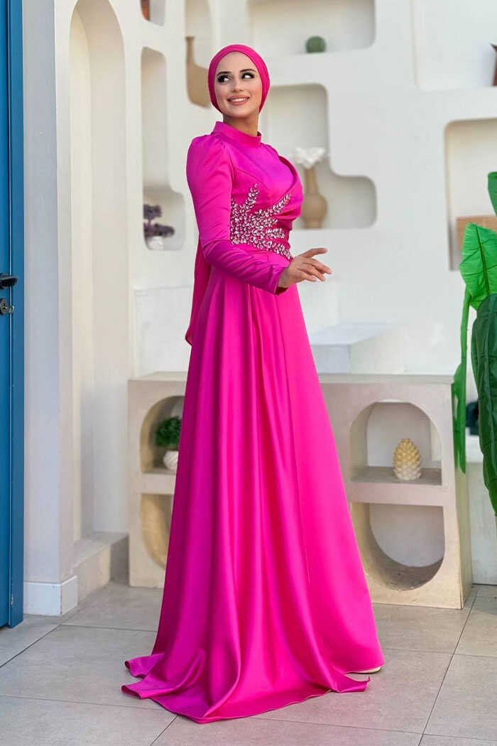 Luxurious Turkish Abaya in Istanbul Online|Event Dress✨7027 3 Luxurious Turkish Abaya in Istanbul Online|Event Dress✨7027 - Image 3
