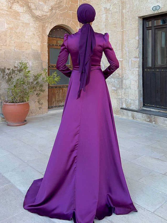 Alternative view of Islamic Wedding Dresses Online |Modest Bridal Gown7027