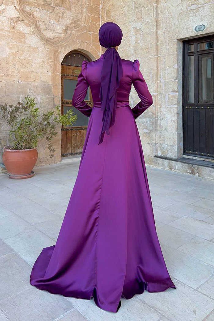 Islamic Wedding Dresses Online |Modest Bridal Gown7027 2 Islamic Wedding Dresses Online |Modest Bridal Gown7027 - Image 2