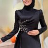 Black Wedding Dress Lace | Elegant Long Sleeve Bridal Gown|7027 15 Black Wedding Dress Lace | Elegant Long Sleeve Bridal Gown|7027 - Image 4