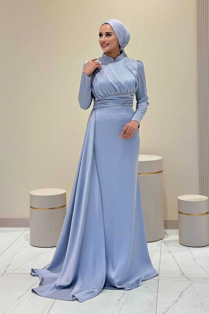 7036 Evening Dress Black - 42 , Gray