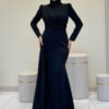 7036 abiye siyah hijab evening dress bym fashion 51569 10 B 13